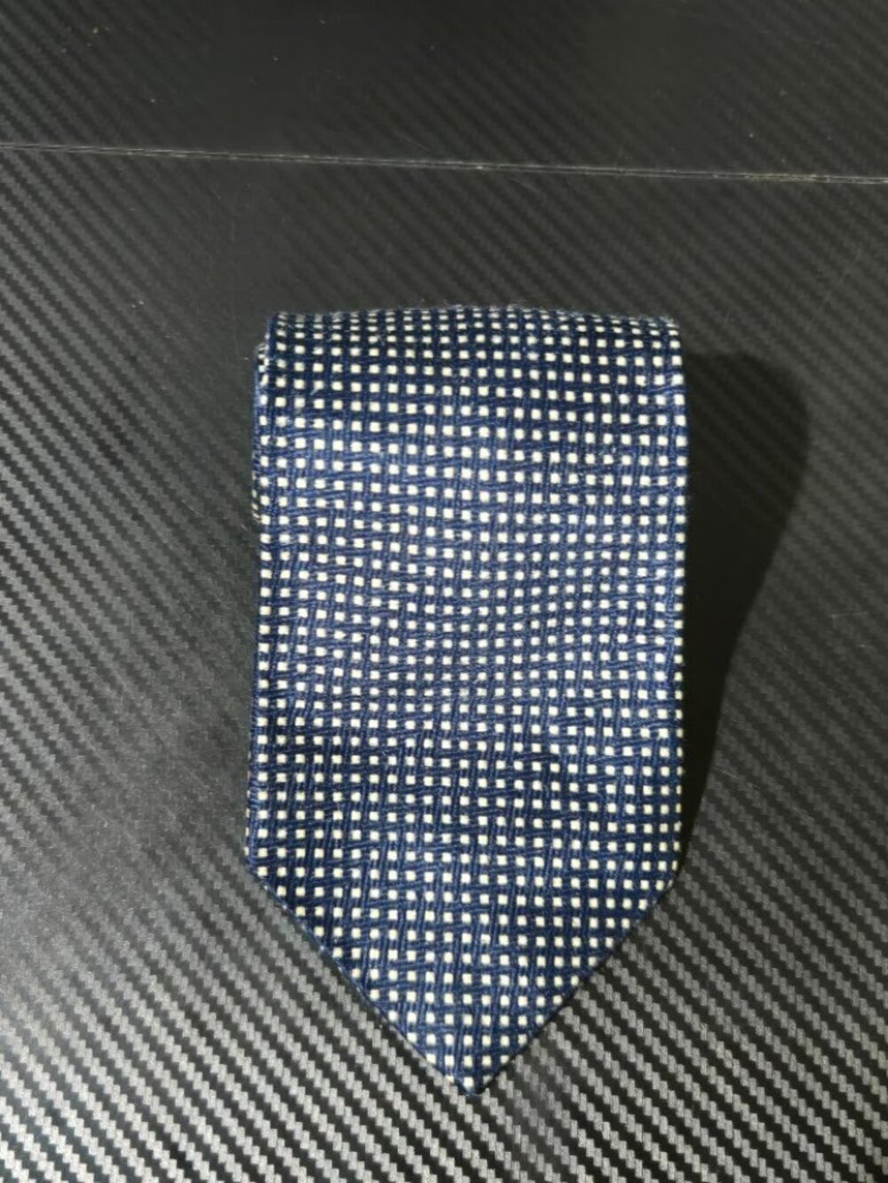 Peterborough Row Mens Blue Geometric Patterned Silk Tie‎ Bloomingdales Designer